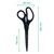 Leitz Titanium Scissors, Right or Left Handed (Ambidextrous), 205 mm, Non Stick, Office Stationary, Ergonomic Handle, Black