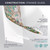Artscape Montage | Privacy Window Film with Vibrant Colored Pattern | Non-Adhesive & UV Protection | Easy to Apply & Removable | 24 x 36 Inches | Made in USA