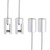 TOPNIKE Ceiling Sign Hanger, Aluminum, Display for Large Picture/Billboard/Sign Board/Frame, 2 Pack, Silver