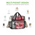 MAY TREE Clear Bag for Stadium Events, 12x6x17 Clear Tote Bag with Removable Strap, Transparent Bag for Concert Sports Gym, Beige Cube-Strap