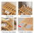 YYW Shoe Rack, Foldable Bamboo Shoes Shelf, Freestanding Shoe Storage Organiser for Entryway, Hallway, Bedroom, Closet (Wood Color, 5 Layers)
