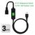 (3Feet) 3-Prong Outdoor Waterproof Extension Switch Cord, in-Line On/Off Switch Extension Cord, SJTW 14AWG 3C IP57 Waterproof,Max.20A 125V Heavy Duty Inline Switch…