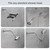 BRIGHT SHOWERS Shower Arm Extender for Rain and Handheld Shower Head, 4 Inch Shower Head Extension Arm, Shower Pipe Extension for Extending or Lowering Showerhead, Chrome