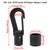 Safycaby 25 PCS Kayak Bungee Shock Cord Hooks Black Plastic Snap Hooks 1/4 Inch Cord Rope Terminal Ends