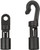 20 Pcs Bungee Shock Cord Hooks for 1/4 Inch Rope Terminal Ends - Tabbed S Open With Straight Hooks for Kayaks