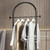 BUZUEY Freestanding Clothing Rack with Marble Base,Modern Black Arch Garment Rack for Small Spaces,Sturdy Metal Coat Rack,Clothes Racks for Hanging Clothes in Bedroom,Closet,Entryway,Boutique Display