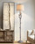 OYEARS Retro Farmhouse Floor Lamp for Living Room Rustic Standing Lamps Tree Trunk Deco Modern Country Vintage Wood Grain 59.75" Tall Corner Floor Lamp Bedroom Office