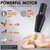 1 Pack Handheld Chicken Plucker, Electric Quick Poultry Plucker Machine for Removing the Pin Feathers, Portable Rechargeable Waterproof Feather Pluckers for Chicken Duck Goose Bird Turkey (Black)