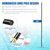 Heavy Duty 8FT Pool Brush Combo - 2-in-1 Pool Scrubber with Aluminum Frame & Nylon Brush Head, Adjustable Rustproof Metal Pole for Deep/Shallow Pools (Residential or Commercial)