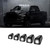 DEERMOTO 5PCS Solar Cab Lights White Wireless No Drill Car Roof Top Marker 12 LED Warning Light Smoke Lens IP67 Waterproof Truck Roof Light Compatible with Pickups Trucks Ford Dodge Ram GMC Toyota SUV