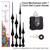 EMOON High Torque Long Shaft Clock Mechanism Kit Replacement Movement with 2 Pairs of 12 Inch Long Spade Hands,Black (Total Shaft Length 7/8 in)