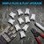OSALADI 10 Pack Non- shunted Turn- Type T8 T12 Lamp Holder U- Shaped Fluorescent Lamp Socket Holder for Fluorescent Tube Light