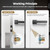Tonitrui Silent Ball Catch, Adjustable Strong Magnet Door Catch，Using Noise Free, Replacing Door Ball Catch, with Identical Installation Dimension(4 Pack, Black)