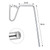 Hotop 50 Pack Stainless Steel Heavy Duty Gutter Clips Gutter Hooks for Hanging Outside Lights, Metal Christmas Light Clips for Gutters Grid, Outdoor Light Hook, Holiday Hanger, String Bulb Roof Decor