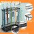 YOCOMEY Metal Umbrella Holder Stand with Removable Drip Tray, Industrial Free Standing Umbrella Rack Organizer for Entryway Home Office Patio Decor(21 Slots 24 Hooks, Black)