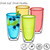 Amazing Abby - Andes - 22-Ounce Insulated Plastic Tumblers (Set of 4), Double-Wall Plastic Drinking Glasses, Mixed-Color Reusable Cups, BPA-Free, Shatter-Proof, Dishwasher-Safe