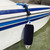Boat Fender Covers 10" x 26" Fender Covers Marine Boat Bumper Sleeves for Twin Eye & Center Rope Tube Style Fenders, Navy Blue, 4-Pack, Polyester (Boat Fender Not Included)