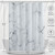 BLESFOREVER Grey White Marble Shower Curtain Set with 12 Hooks, Abstract Modern Luxury Gray White Marble Shower Curtains for Bathroom, Waterproof Fabric, 72" W X 72" L