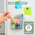 Clear Adhesive Wall Storage Bins, 4 Pack Cabinet Door Organizer Holders, Hanging Wall Mount Pockets, Plastic Cups for Shower Bathroom Makeup Office Craft Remote Kitchen Sink RV Organization (Large)