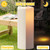 Lasumora Large Solar Powered Candles, Outdoor Rechargeable Flameless Candles, Waterproof LED Light Candles Flickering for Lantern Garden Camping Patio Home Decor Dusk to Dawn 2 PCS 4" x10"