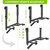 SELEWARE Adjustable Joist-Mount Pull Up Bar with Multi-Angle Grip and Ball Finger Training - Height Adjustment Chin Up Bar for Full Body Workouts - Heavy-Duty Steel Construction, 400 lbs Capacity