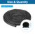 PATIKIL 18 ft D Shape Rubber Seal Strip, 3/4" Self-Adhesive EPDM Rubber Door Weather Stripping for Boat, RV, Auto, Truck, Marine, Garage Doors/Window, Black/Red
