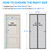 Heavy Duty Door Screen Magnetic Closure, LOVIGA Thickened Fiberglass Screen Door Mesh, Self Sealing, Tear Resistant, Easy Assemble, Fine Mesh Keep Bugs Out Fit Door Size 38 Inch X 82 Inch