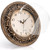 Pumtus Plastic Silent Wall Clock, 13 Inch Vintage Large Wall Clocks, Battery Operated Round Bathroom Clock, Non-Ticking Decorative Retro Analog Clocks for Living Room, Office, Kitchen, School