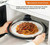 OEC Vented Splatter Guard Microwave Glass Cover for Food with Easy-Grip Handle, 12.5 inch (Inner Diameter 11.8”), Food Grade Tempered Glass, BPA Free Silicone Rim with Steam Vent - Dishwasher Safe
