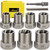 Topec Bolt Extractor Kit Heavy Duty, 9-Piece 1/2'' Drive Deep Bolt Extractor Socket Set, Easy Out Broken Bolt Extractor Set and Lug Nut Remover, for Stripped, Rounded, Damaged Bolts & Nuts Screws