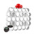 Storage Theory K Cup Holder Wall Mount - K Pod Holder with Peel-and-Stick Installation for 28 K Pods - Tea and Coffee Organizer for Pods - Cafe Wall Caddy K Cup Display White