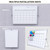 Laokiiy Dry Erase White Board, 16X12IN Magnetic Desktop Whiteboard Calendar with Stand, 8 Markers, 4 Magnets, 1 Eraser, Portable Double-Sided White Board Easel for Kids Memo to Do List Desk
