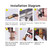 Faucet Fittings Nipple Locknut Kit Extension Threaded Pipe Longer Mounting Shank Single Hole 5.9inch length