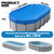16x10 FT Oval Pool Cover for Above Ground Pools,Solar Oval Pool Cover Protector with Drawstring for Cold and UV Resistant,Dustproof -All-Weather Protection(Cover Size:19.1 x 11.2FT)
