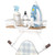 PAROTO Ironing Board Holder Wall Mount, Laundry Room Organization Storage, White, T&V Shaped Space Saving Ironing Board Hanger for Laundry Room Decor and Accessories