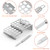 Skyflame Jalapeno Grill Rack with Corer Tool, 34 Hole Stainless Steel Chili Pepper Holder with Upgrade Design in 2 Heights and 3 Hole Sizes for Grilling Jalapeño Peppers, Chicken Wings, Drumsticks