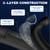 WADEO 17 FT Propane Quick Connect Hose for RV to Gas Grill, 1/4" RV Quick Connect Propane Hose for 1 LB Throwaway Bottle or Connects 1 LB Portable Appliance to RV 1/4" Female Quick Disconnect