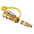 Joywayus Brass 1/4" RV Propane Quick Connect with Shutoff Valve, LP Propane Natural Gas Hose Quick Disconnect Kit