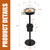Wonderjune Sample Stand Black Metal Demo Stand Food Service Sample Display Stands for Grocery Store Bar Bakery,11" Dia x 43.3" High
