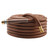 Guitrees Garden Hose 50FT x 5/8", Heavy Duty Rubber Hose, Water Hose with Five Layered Braiding, Male to Female Fittings, 1000PSI Burst, 300PSI Working (Brown)