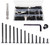 binifiMux 114pcs Black M6 Hex Drive Socket Cap Bolts Assortment Kit, Allen Head Countsunk Furniture Crib Connecting Bolts Nuts Kit, 14 Sizes from 15mm to 80mm