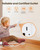 SURAIELEC 15AMP Outlet with Nightlight, Dusk to Dawn Guide Light, Electrical Receptacle with LED Night Light 3000K, Tamper Resistant Outlet, ETL Listed, Screwless Wall Plate Included, White, 5 Pack