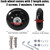 68 x 24mm 2 Pcs Luggage Suitcase Replacement Wheels, Rubber Swivel Caster Wheels Bearings Repair Replacement Parts for Carry-on Roller Bag, Suitcase Bag, Trolley Bag