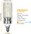 BHCH E12 LED Corn Bulbs, 15W, 6000K Daylight White, 1500LM, Small Edison Screw Bulbs, 120W Incandescent Equivalent, Pack of 4