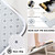 Tayney Black White Gold Marble Shower Curtain Set with Toilet Lid Cover and Non-Slip Rugs, Abstract Luxury Ink Texture 4 Pcs Shower Curtain with 12 Hooks, Modern Bathroom Set with Rugs and Accessories