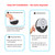 CATSONIC Premium Window Alarm Device Set - Extra Loud 130dB Alarm & Vibration Sensors - Universal Compatibility & Easy Installation - Great for Home, Office & RV Security (6 Set Black)
