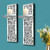 ZOLAPI Set of 2 Crystal Crush Diamond Candle Sconces, Gorgeous Silver Mirrored Wall Sconce, Candle Holder Glass Wall Decorations for Home Décor, Living Room, Dining Room.