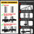 VIVIDA 1-3/8" x 1-3/8" Fence Gate Latch, Chain Link Fence Gate Fork Latch with Padlock Hole, Black Powder Coated, Bolts & Nuts Included, 2 PCS