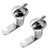 Jiozermi 2 Packs 1 1/8" Thumb Operated Offset Cam Lock, T Handle Swing Knob Turn Lock for Machine Cabinet Drawer