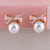 GRACE JUN Gold Plated bow-knot shape Pearl Clip on Earrings No Pierced for Women Ear Clip (Pink) GRACE JUN Gold Plated bow-knot shape Pearl Clip on Earrings No Pierced for Women Ear Clip (Pink)